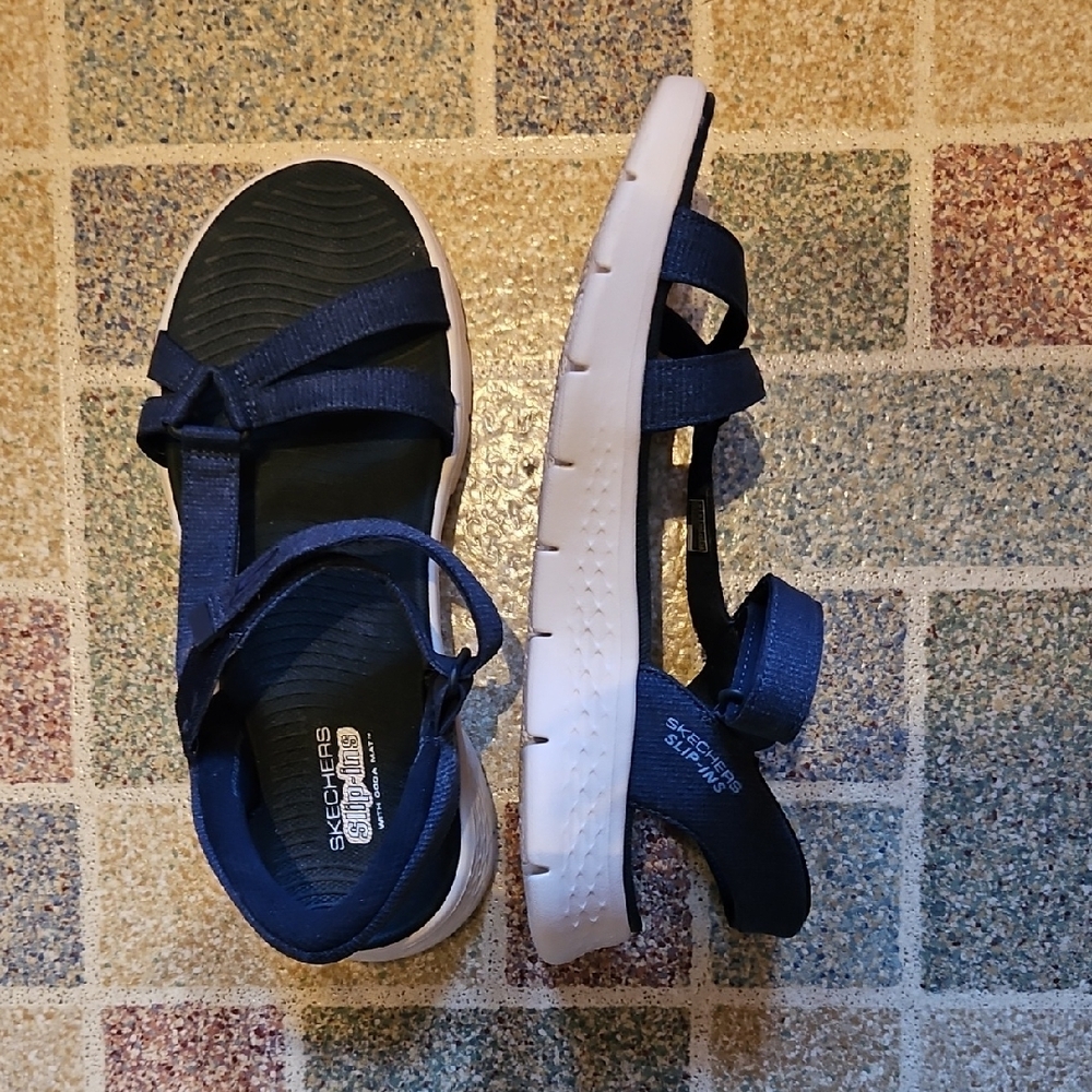 Skechers Dark Blue Strappy Sandals